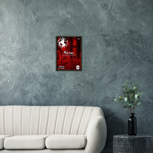 Load image into Gallery viewer, 'Trouble With A Plan' Red Premium Matte Paper Metal Framed Poster