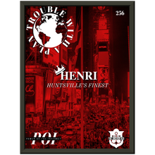 Load image into Gallery viewer, 'Trouble With A Plan' Red Premium Matte Paper Metal Framed Poster