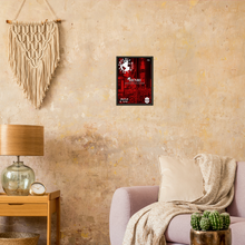 Load image into Gallery viewer, 'Trouble With A Plan' Red Premium Matte Paper Metal Framed Poster