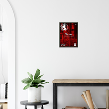 Load image into Gallery viewer, 'Trouble With A Plan' Red Premium Matte Paper Metal Framed Poster