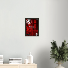 Load image into Gallery viewer, 'Trouble With A Plan' Red Premium Matte Paper Metal Framed Poster