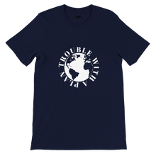 Load image into Gallery viewer, 'Trouble With A Plan' Unisex Crewneck T-shirt