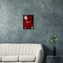 Load image into Gallery viewer, &#39;Trouble With A Plan&#39; Red Premium Matte Paper Metal Framed Poster
